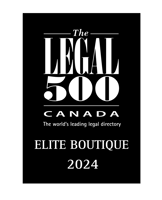 Award from Legal 500 Canada recognizing Counter Tax Litigators as an Elite Tax Boutique for 2024.