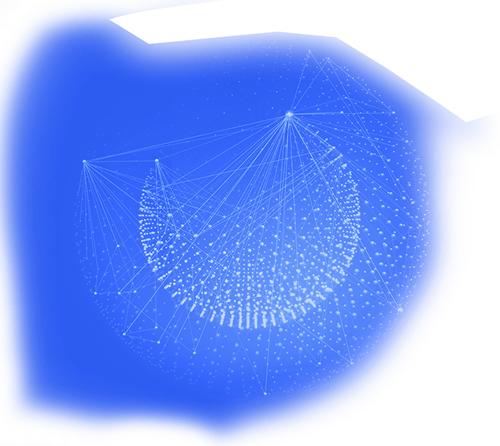 Abstract network sphere of connected points and lines, symbolizing clarity, judgment, and control in complex tax disputes.