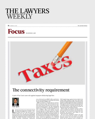 The Lawyers Weekly - Download Article