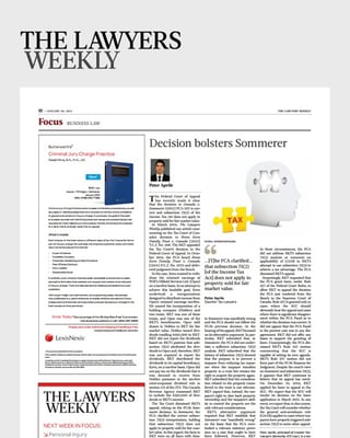 The Lawyers Weekly - Download Article