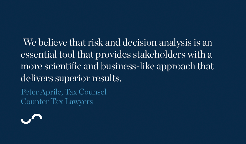 We believe that risk and decision analysis is an essential tool that provides stakeholders with a more scientific and business-like approach that delivers superior results.