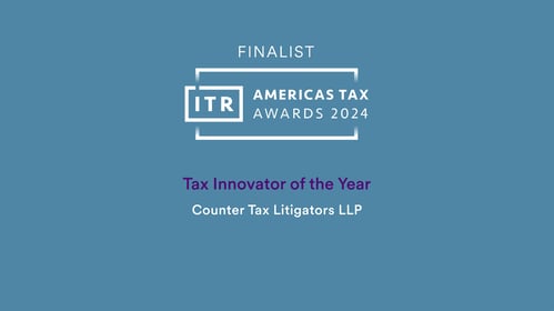 Counter Tax Litigators LLP Named Tax Innovator of the Year
