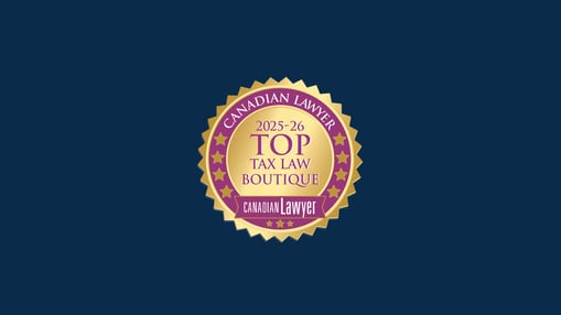 Canadian Lawyer Top Tax Boutique Award Badge , Counter Tax Litigators Recognized Among Canada’s Top Tax Law Boutiques, demonstrating Counter Tax Litigators’ tax litigation expertise and excellence.