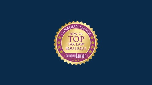 Canadian Lawyer Top Tax Boutique Award Badge , Counter Tax Litigators Recognized Among Canada’s Top Tax Law Boutiques, demonstrating Counter Tax Litigators’ tax litigation expertise and excellence.