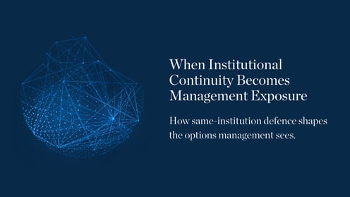 When Institutional Continuity Becomes Management Exposure
