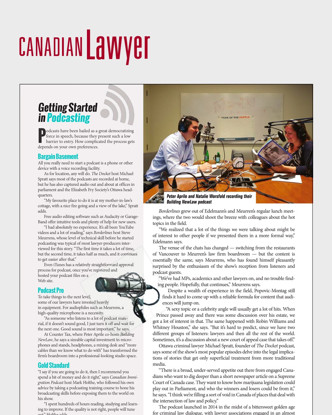 Podcasting the law