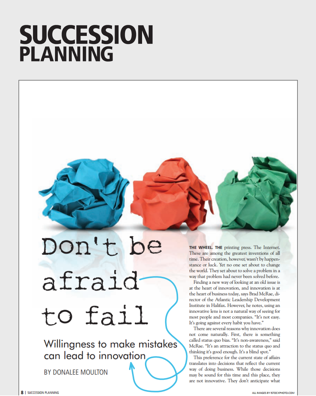 Don't be afraid to fail