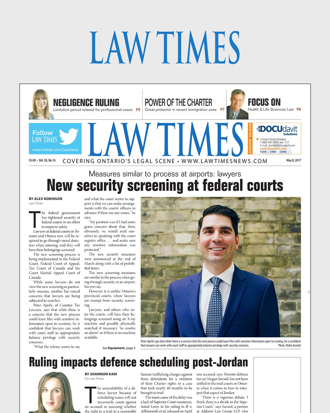 New Security Screening at Federal Courts